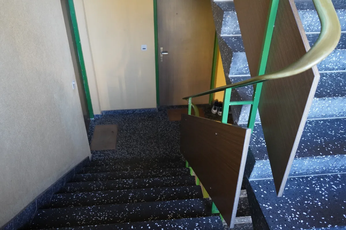 Treppenhaus eines der Häuser an der Ankengasse.